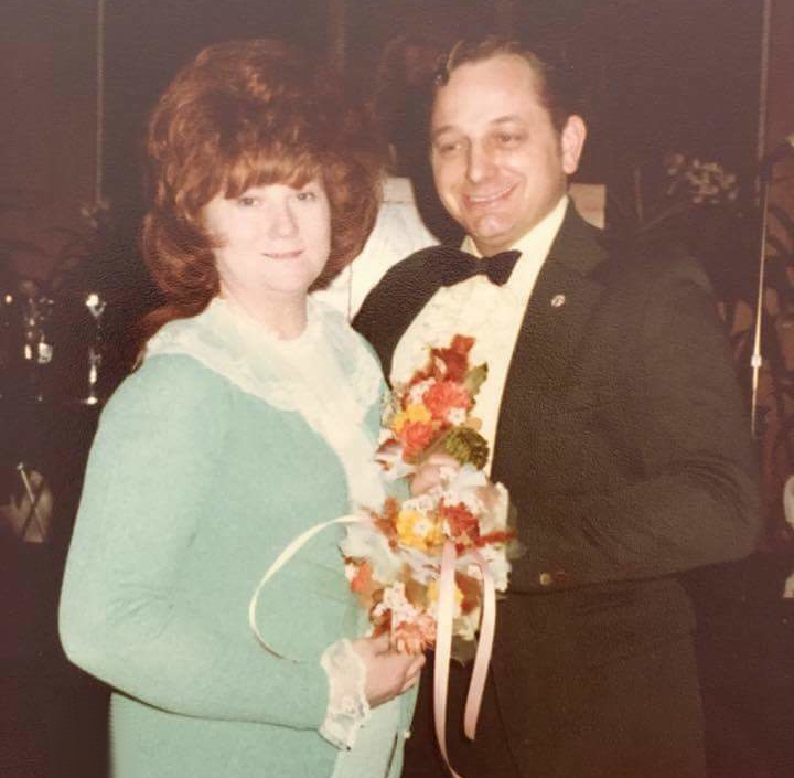 MaryAnn and William their anniversary, 1966.