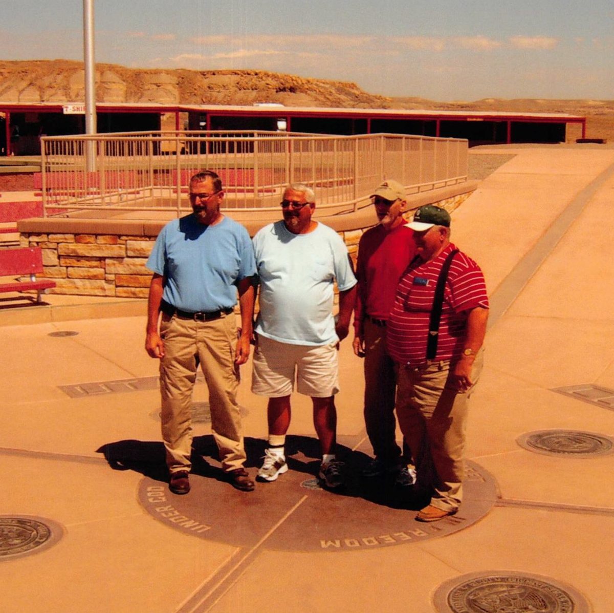 The boys, Jim, Sam, John and William at four-corners
