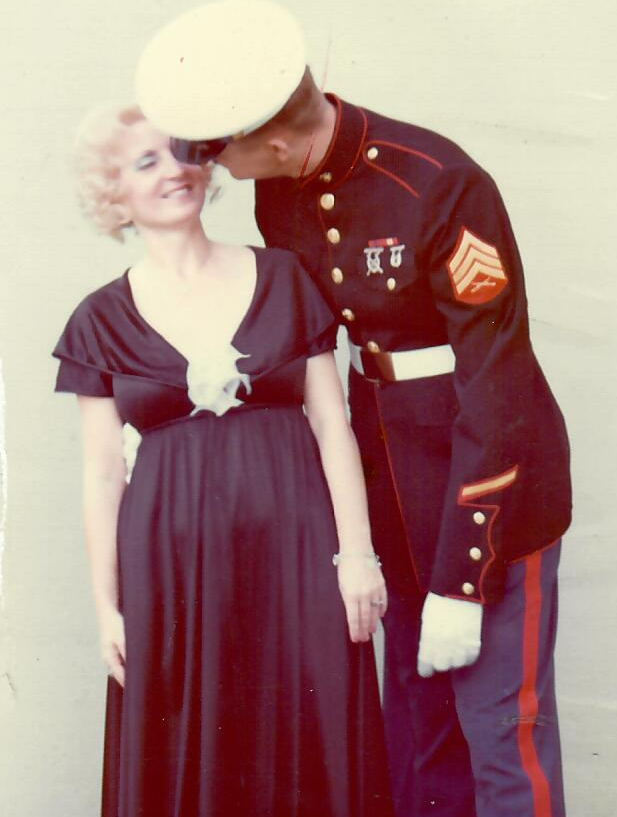 Jim & Gail heading to the Marine Corps ball