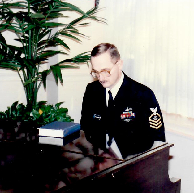 Chief Woody Woodford, at the grand piano