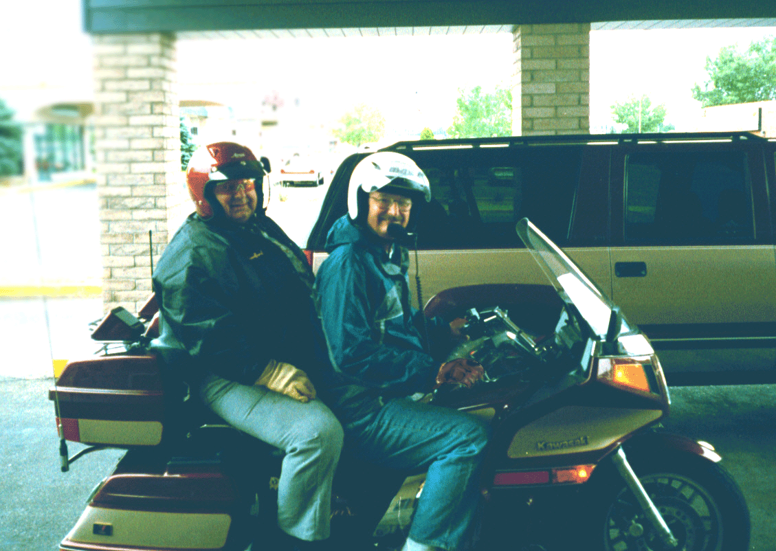Kawasaki abuse, William & Jim on William's K1200 Voager